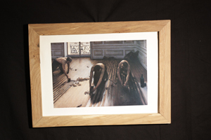 Reused oak picture frame slim