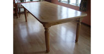 Turned chestnut dining table