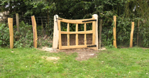 Split chestnut garden gate