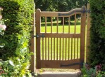 Oak & wrought iron gates