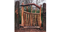 Split chestnut garden gate